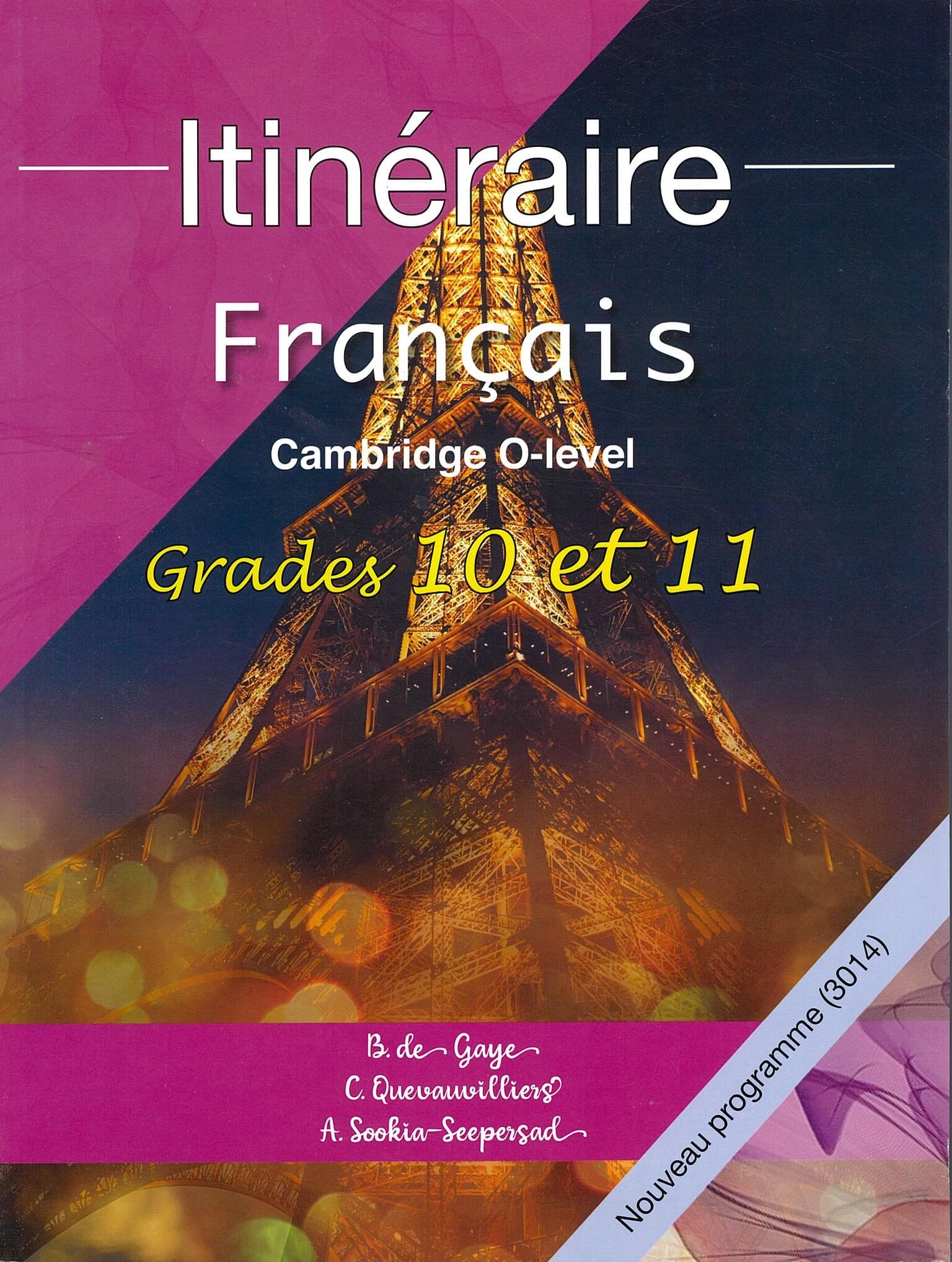 ELP - Itineraire  - Francais Grades 10/11 - Gaye